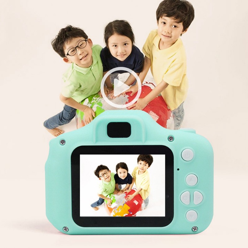 Kids Camera Cartoon Cute Rounded Design 2 Inch IPS Screen