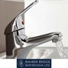 BBBathrooms Modern Chrome Mini Mixer Basin Tap with Clicker Waste