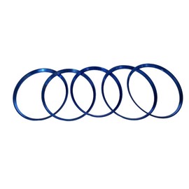 AIXXCUVQ Wear-resistant Vent Outlet Ring Cover Trim Fashion Aluminum Alloy Car Vent Decoration Trim Air Vent Outlet Rings, blue