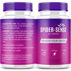 (2 Pack) Spider Sense Pills - SpiderSense Pills Supplement, Spider-Sense Advanced Strength Formula, SpiderSense Overall Health Support, Spider Sense Maximum Wellness Supplement Formula (120 Capsules)