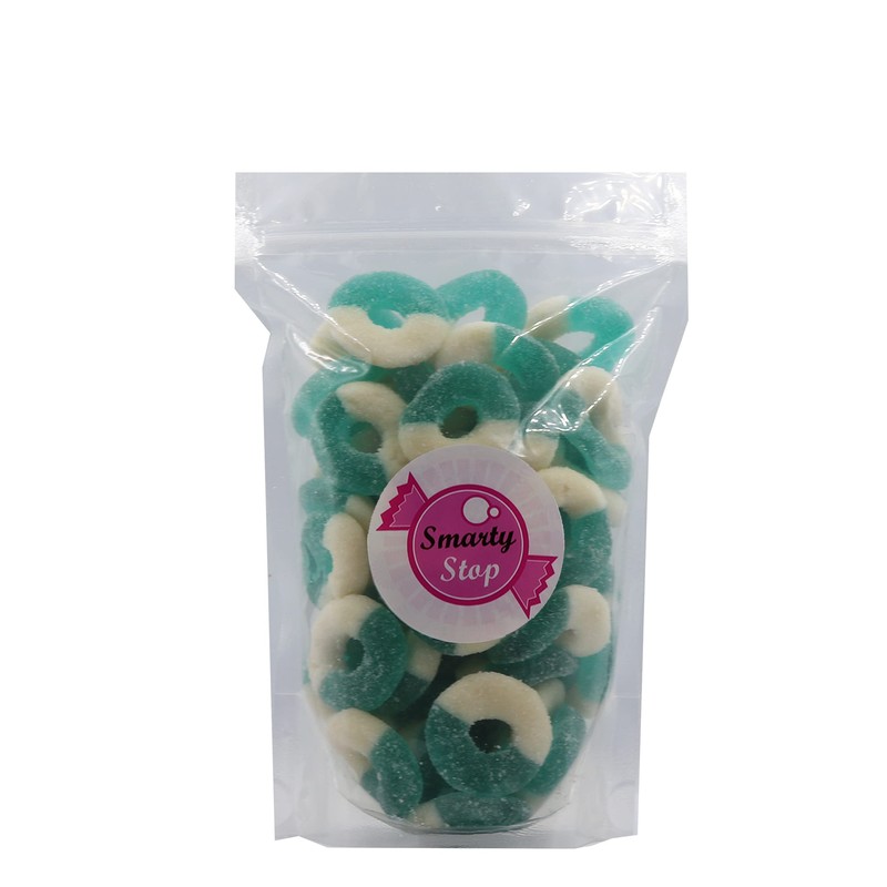 Smarty Stop Gummy Rings (Blue Raspberry, 1 Pound (Pack Of