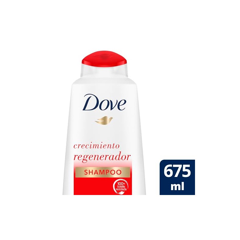 Dove Shampoo Crecimiento Regenerador para el cuidado del cabello extremadamente