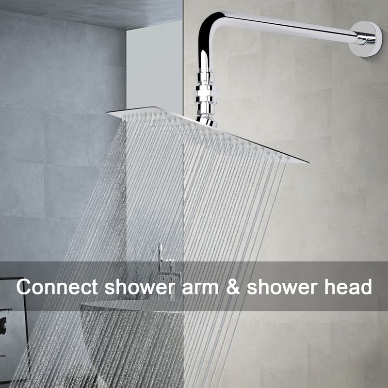 NearMoon Shower Head Swivel Ball Adapter - Solid Brass Shower