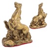 Horse Statue Hand Crafted Fine Workmanship Small Volume Brass Material