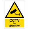 V Safety Warning Cctv In Operation Sign - Portrait -
