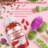 MENXI 2 Bottles Liver Support Gummy Detox & Repair Formula
