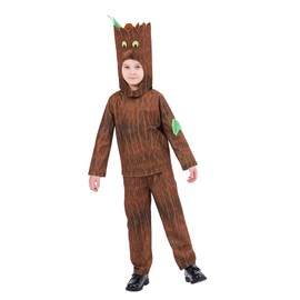 CosExpress World Book Day Costumes for Girls Boys Stick Tree Costume Kids Boys World Book Day Costumes for Kids Fancy Dress Kids Book Character Costumes Book Week 5-6Y