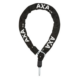AXA ULC 100/5.5 - Mortise Chain for Frame Lock - Can be Combined with AXA Frame Locks - 100 cm - 5.5 mm Links - Black Polyester Jacket