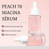 Peach Suero Facial Niacinamida 70% Hidratante Iluminador 30ml Coreano