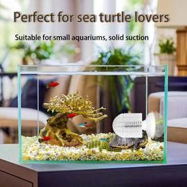 Neacus Turtle Brush with Suction Cup, 2025 New Turtle Tank Accessories. The Suction Cup Size is Increased for More Stable Suction, and The Brush Adopts A Rotating Suction Method for Easy Use.