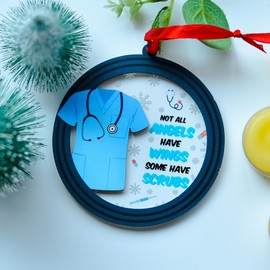 BlinkWishes Nurse Christmas Ornament, Nurse Xmas Gifts for Women, Nurse Appreciation Gifts, Medical Professionals, Health Care Worker Gifts, Nurse Gifts for Her, Nurse Decor