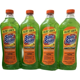 Spic and Span Everyday Antibacterial Multi-Surface Cleaner, Fresh Citrus Scent | Disinfectant | Kills Household Germs | Cuts Through Grease and Grime - 20 Ounce Each Refill (Pack of 4)