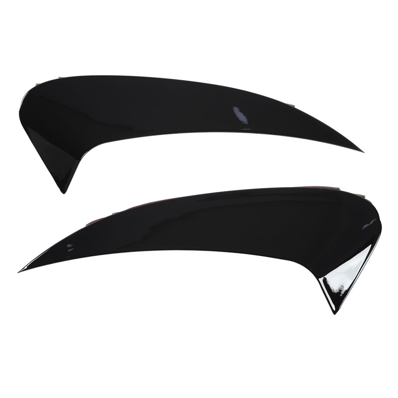 Pair of Rear Bumper Air Vent Spoiler Splitter Glossy Black