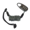 ORANGE Coil Lock Leash Anti-Theft Wire Lock 150634 4004 (Black/FF/Men's,