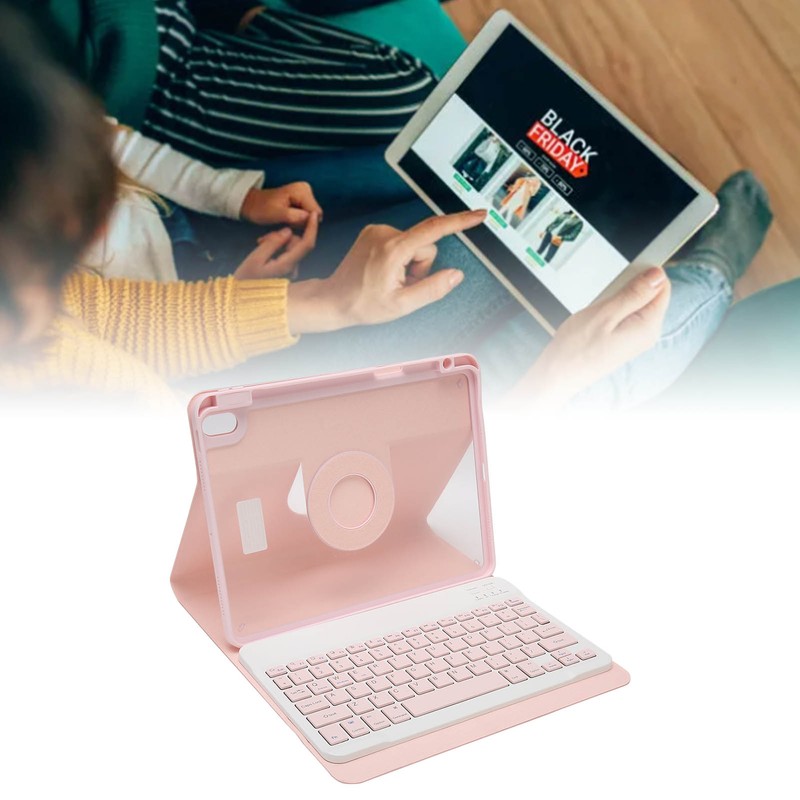 Tablet Keyboard Case Detachable Rotatable Keyboard Case Wireless Bluetooth Keyboard