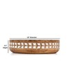 BHAVATU Fruit Bowl Mango Wood Kitchen Counter & Dining Table