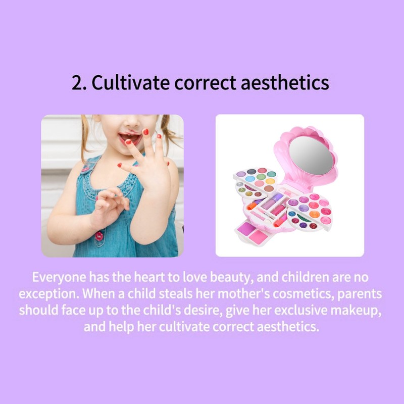 Shell Shaped Make Up Box Kids Makeup Kit for Children