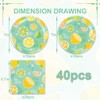 40Pcs Lemon Paper Plates Summer Birthday Party Decorations Set for