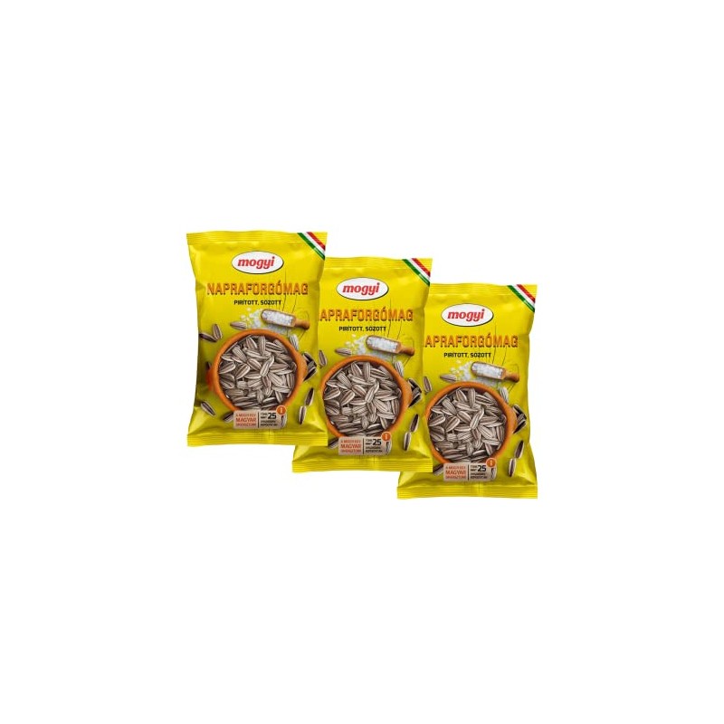 Mogyi Roasted Salted Sunflower Seeds in Shell 200 g, Pack