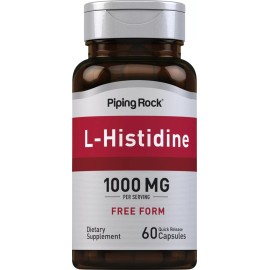 Piping Rock L-Histidine 1000 mg | 60 Capsules | Non-GMO Supplement | by Piping Rock