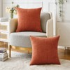 MIULEE Pack of 2 Fall Burnt Orange Throw Pillow Covers