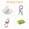 QUMENEY 210 Pcs Plastic Binder Rings Colorful Loose Leaf Hoop