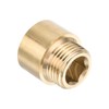 PATIKIL Shower Head Extension Arm, Copper G1/2 Male to Female