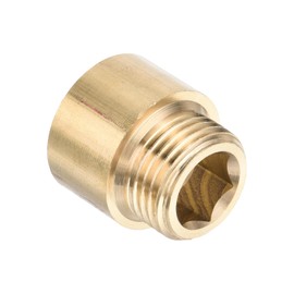 PATIKIL Shower Head Extension Arm, Copper G1/2 Male to Female Thread 26mm Length Pipe Fitting Shower Head Extender