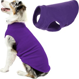 Gooby - Stretch Fleece Vest, Pullover Fleece Vest Jacket Sweater for Dogs, Violet, 4X-Large
