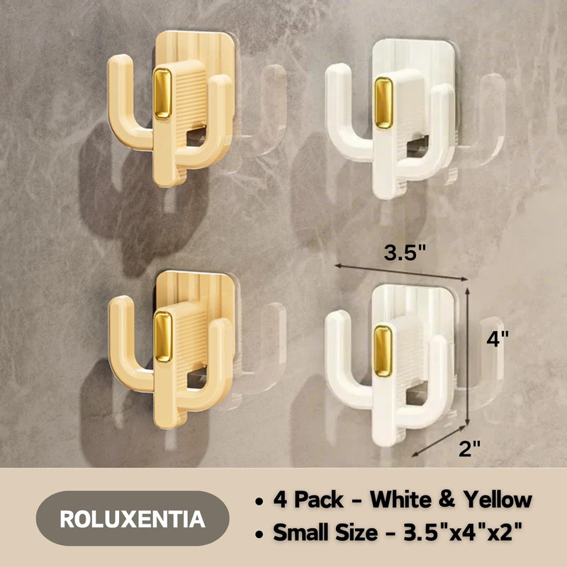 ROLUXENTIA 4 Pack Wall Mounted Shoe Rack - Premium Hanging