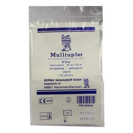 Gauze Swab 15 x 15 cm Walnut Size Sterile