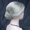 Aimole Stage Performance Braid Updo Bun Wigs Old Lady's Women