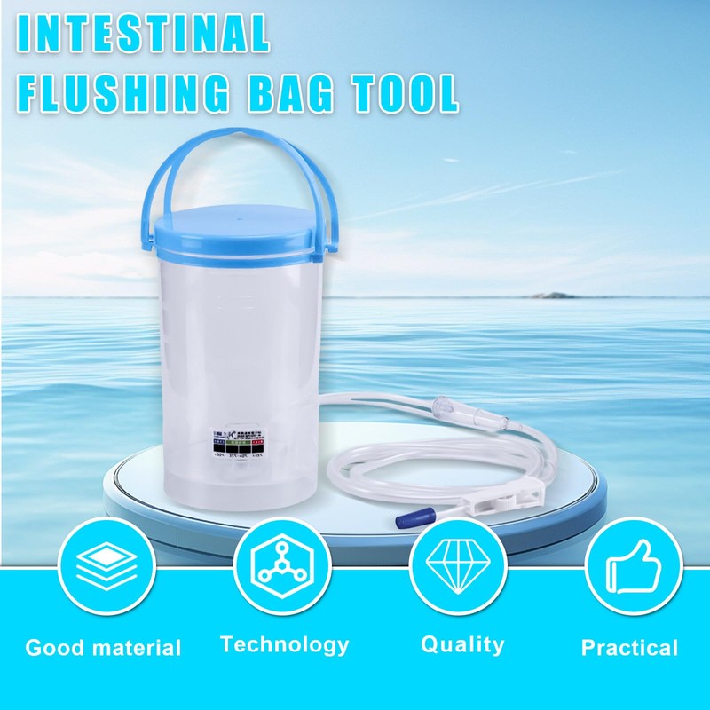 Complete Enema for Intestinal Cleansing Set, 1200 ml Enema Bucket