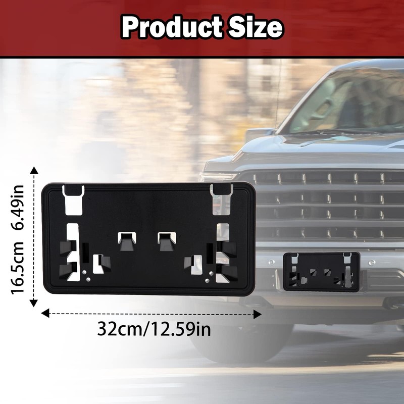 Front License Plate Bracket Holder Compatible with 2021-2023 Ford F150
