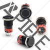 APIELE 16mm Momentary Black Push Button Switch On Off with