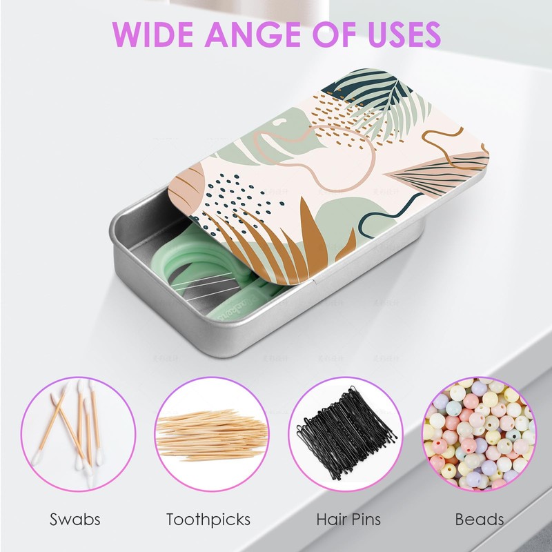 Gerkia 2Pack Travel Floss Picks Case, Refillable Portable Floss Pick