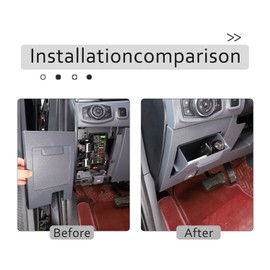 YANER Gear Console Side Storage Box Compatible with Ford Ranger 2015-2021 Car Interior Storage Box Accessories (Left Hand Drive Only)