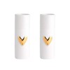 Räder Mini vases heart set of 2, gold