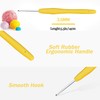 Eotvkof Ergonomic Crochet Hook Soft Grip Rubber Handles for Beginners