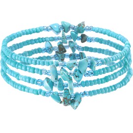 Vivilly Beads Belly Chain Waist Bead Chain Jewelry Accessories for Women and Girls (Blue)