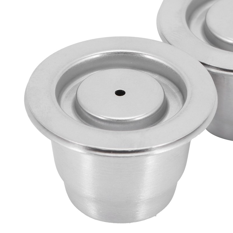 Coffee Capsule Set Stainless Steel Reusable Refillable Capsule Fit for