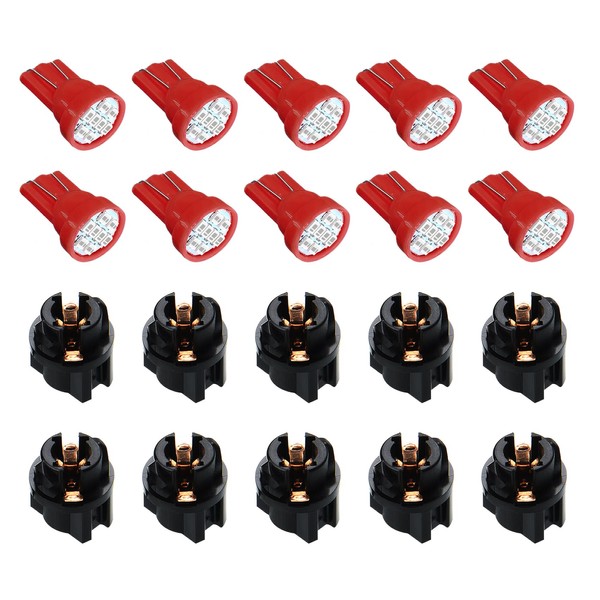 Lyxheth 10PCS T10 194 168 LED Dash Instrument Light Bulbs