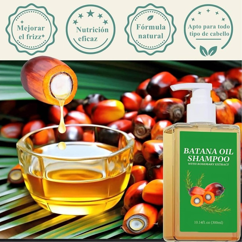 SINYI Champú de aceite de batana 300ML，Batana Oil Shampoo，Champú Batana