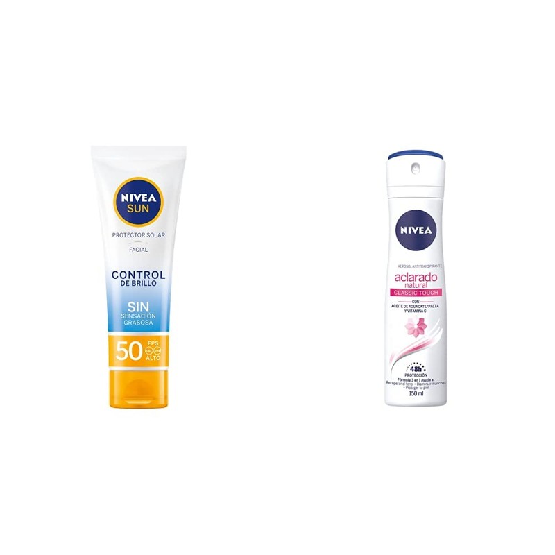 NIVEA SUN Protector Solar Facial Control De Brillo (50 ml),