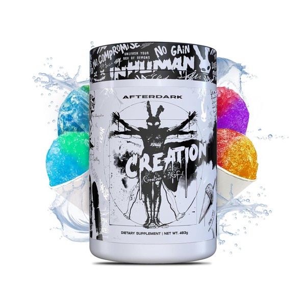 AfterDark Supplements Creation Creatine Monohydrate Powder, 10000mg Creatine Matrix Blend,