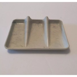 Tupperware Vintage Tupperware Soap Dish Sponge Holder Scouring Pad Holder Marble Gray