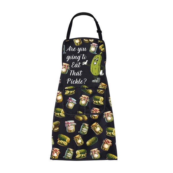 FUSTMW Pickle Aprons for Women Men Pickle Gifts for Pickle