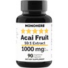 MONOHERB Acai Fruit Extract 1000 mg - 90 Vegetarian Capsules