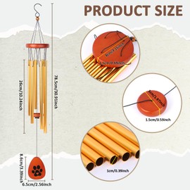 LALASTYLE Wind Chimes Gifts Couple Valentin's Day Gift Idea,House Warming Gifts,Birthday Gift for Women,Men,Sister,for Wedding Graduation Mother's Day,Send Love and Strength