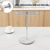 STWWO Countertop Towel Stand Free Standing with Marble Base, S-Shape